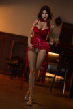 Rose poupée sexuelle silicone en stock 157cm bonnet G épaules mobiles Funwest