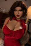 Rose realistic silicone sex doll in stock 157cm G-cup shrugged shoulders Funwest