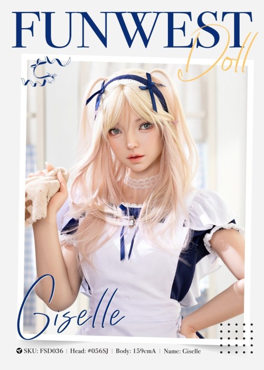 Giselle FunWestDoll 159 cm silikoonist, realistlik nukk | sexdoll.fr