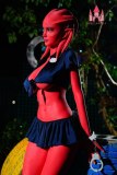 Tête A9 poupée sexuelle TPE en stock 160cm bonnet F rouge Dolls Castle