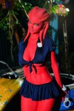 Tête A9 poupée sexuelle TPE en stock 160cm bonnet F rouge Dolls Castle