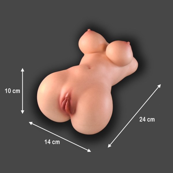 Pleasure Toy 01 masturbateur silicone en stock naturel Lusandy