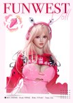 Lily realistic silicone sex doll in stock 157cm G-cup Funwest FSD046