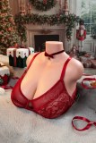 Mia, silikónový masturbátor poprsie Yeloly 35 cm, 3 v 1